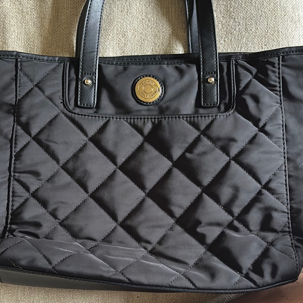 Black Quilted Tote Bag ZA